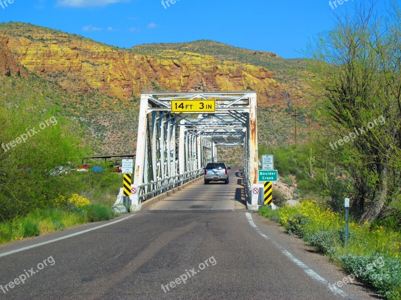 Road Bridge Highway Arizona Free Photos