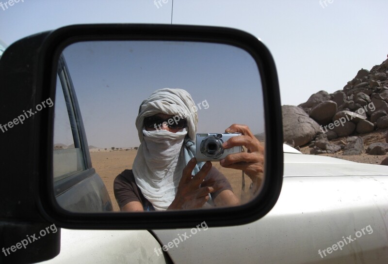 Sahara Desert Sand Turban Rear View Mirror