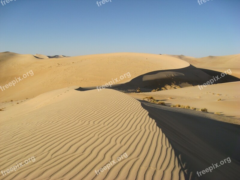 Algeria Sahara Desert Dunes Sand