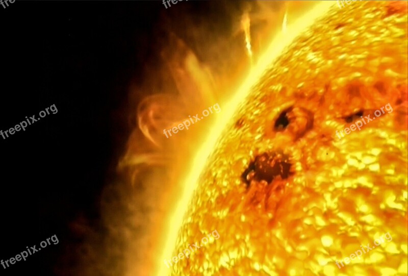 Space Sun Prominences Universe Hot