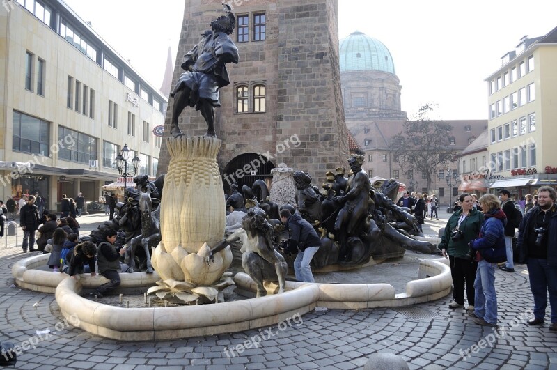 Nurnberg City Fountain Free Photos