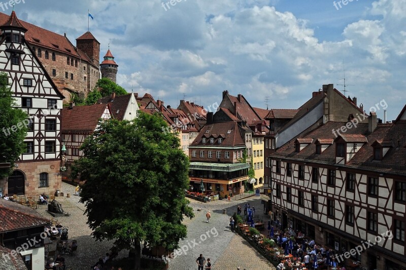 Nurnberg City Houses Free Photos