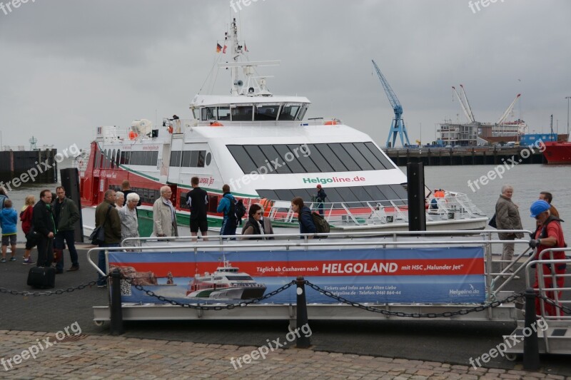 Cuxhaven Vacations Ship Water Cruise