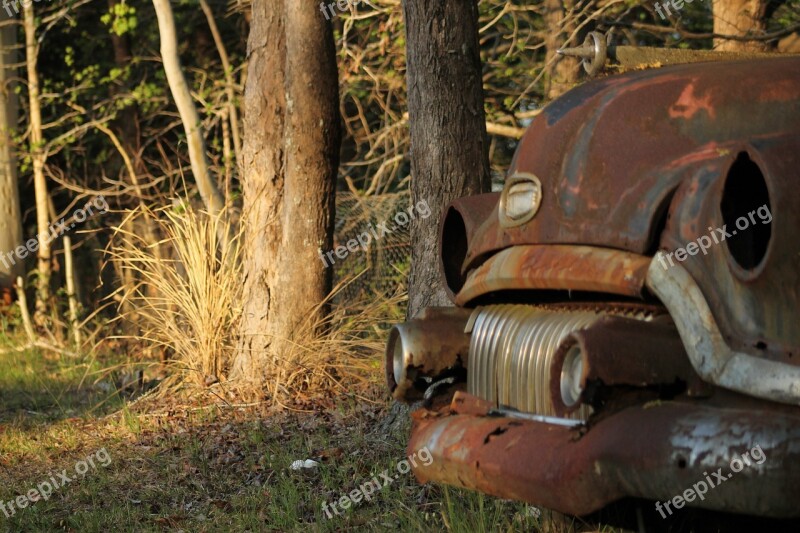 Rusty Car Old Vehicle Metal