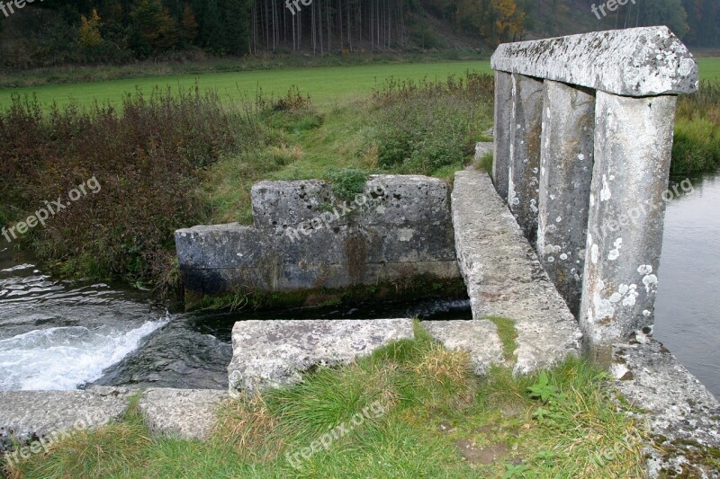 Water Dam Monuments Altmühl Valley Granite Stone 17