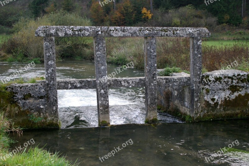 Water Dam Monuments Altmühl Valley Granite Stone 17