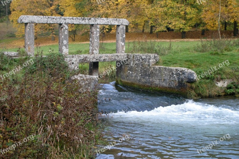 Water Dam Monuments Altmühl Valley Granite Stone 17