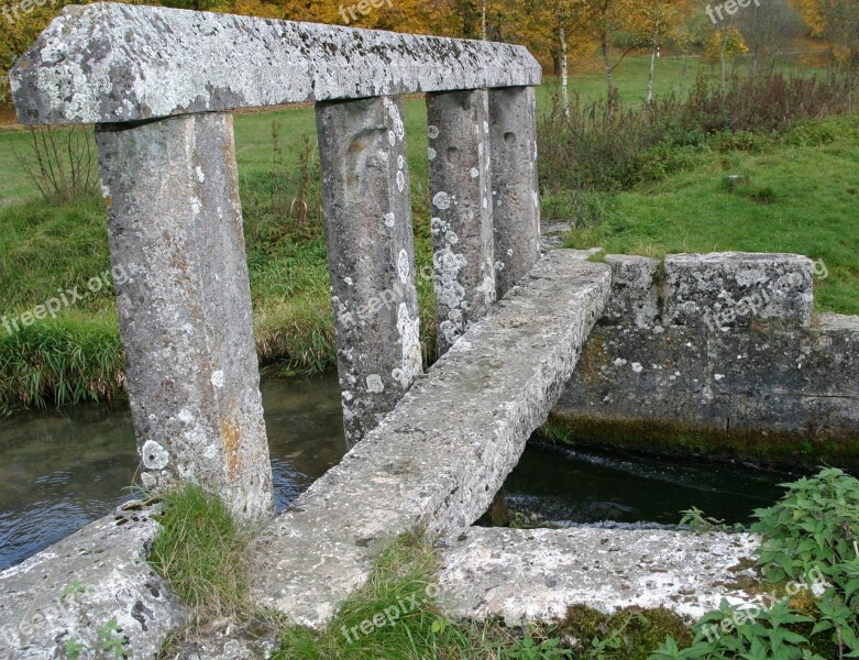 Water Dam Monuments Altmühl Valley Granite Stone 17