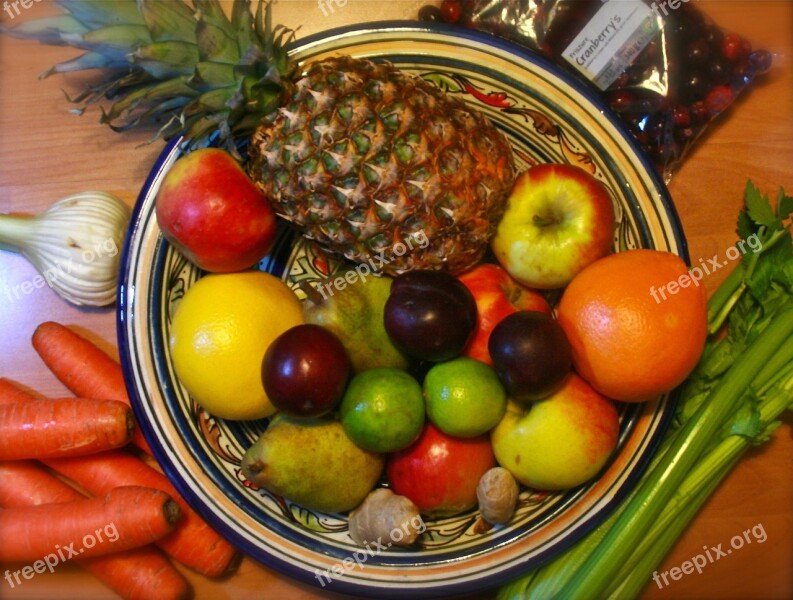 Fruit Vegetable Fruit Bowl Types Colors