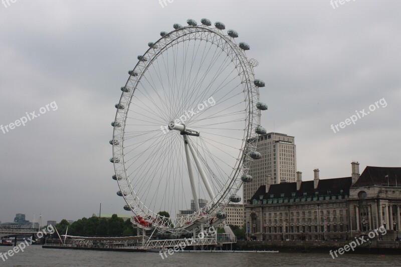 London London Eye Ferris Wheel Free Photos