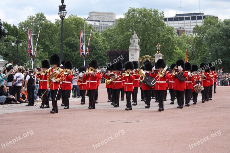 London Buckingham Palace Changing Of The Guard Free Photos