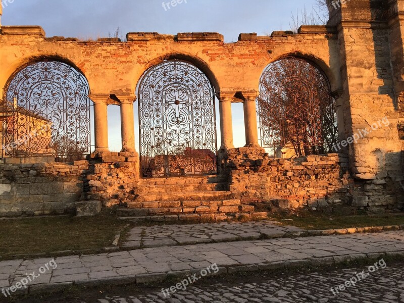 Ukraine Kamenets-podolskiy Travel Sights Sunset