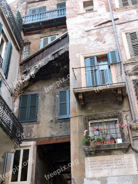 Verona House Old Ancient Window