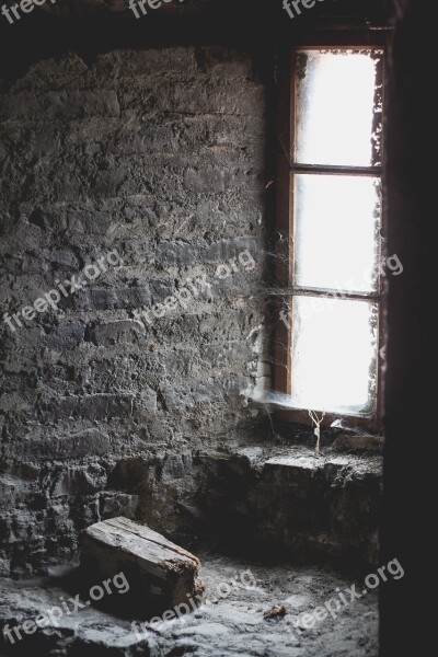 Window Niche Cobwebs Old Masonry