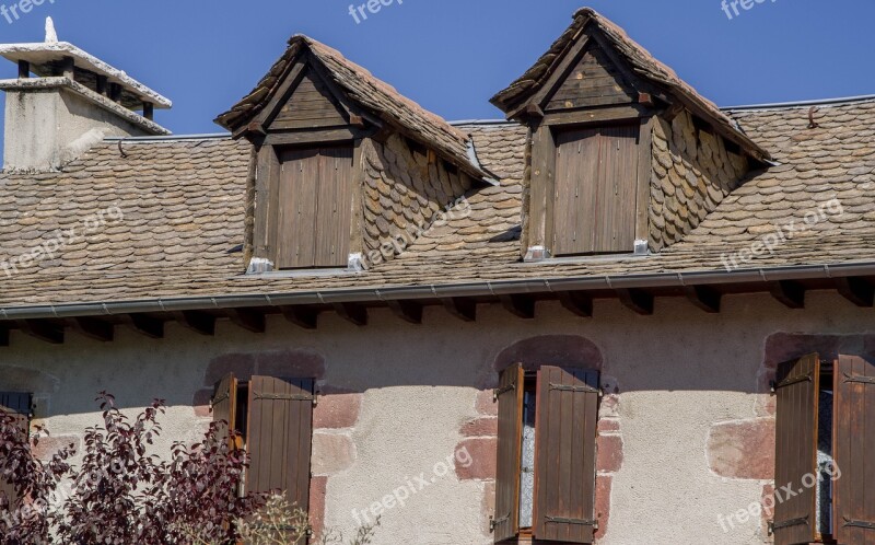 Roofing Slate Lozere Shutters Fireplace