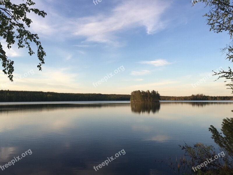 Landscape Lake Lapland The Lapland Finnish Nature