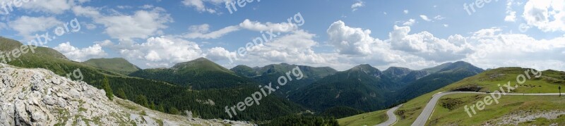 Nockalm Road Austria Panorama Free Photos