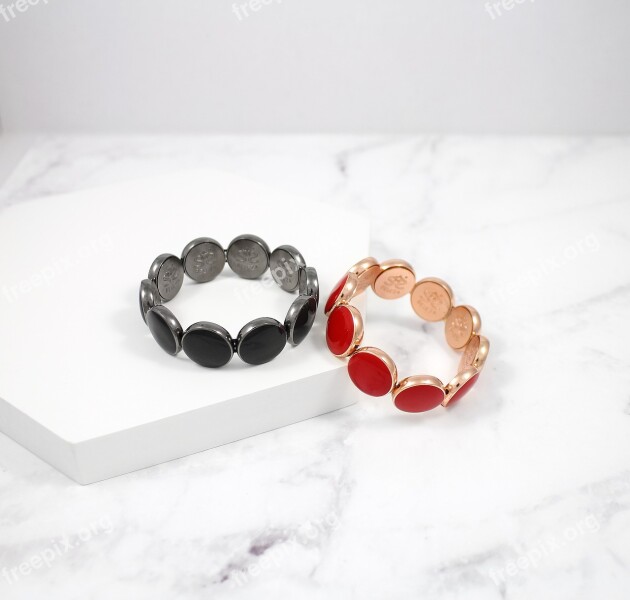 Circular Hand Chain Bracelet Pop Wind Black