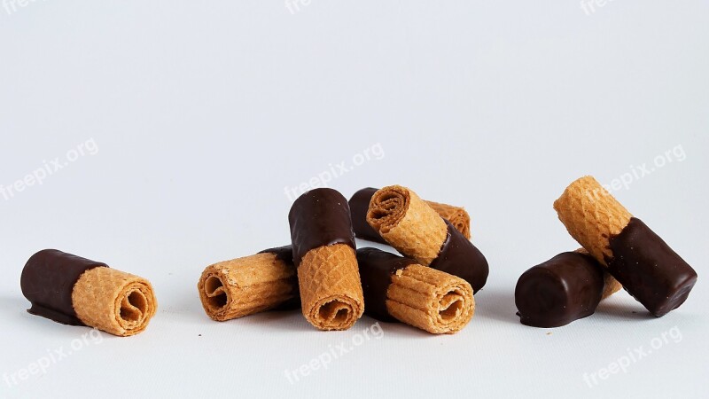 Biscuits Waffle Biscuit Dessert Plain Chocolate