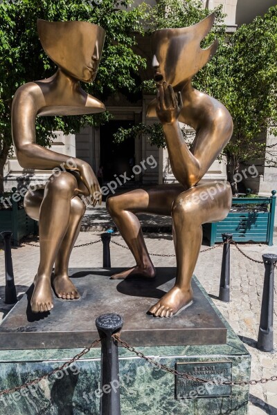 Cuba Havana Bronze Statue Etienne