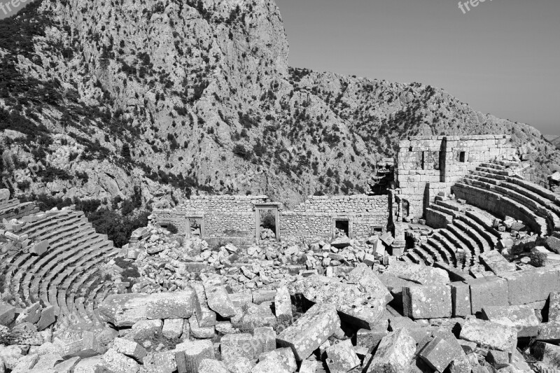 Termessos Old Town Tourism Turkey Ancient Times