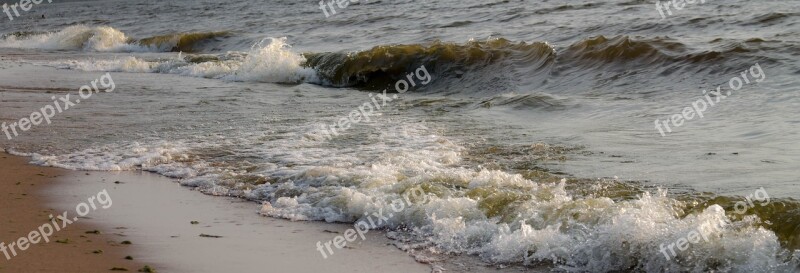 Summer The Baltic Sea Wave Beach Free Photos