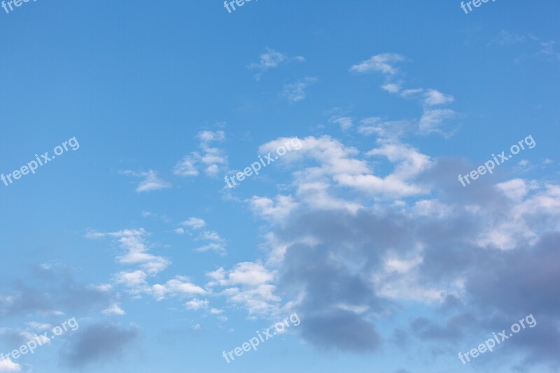 Blue Sky White Clouds Sky Clouds Clear Light