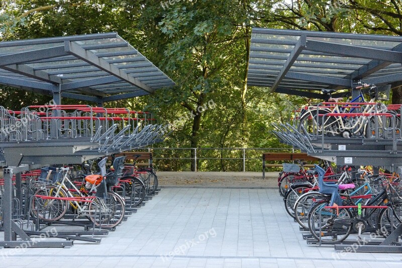 Bike Racks Bike Bicycles Parking Possibility Cycling