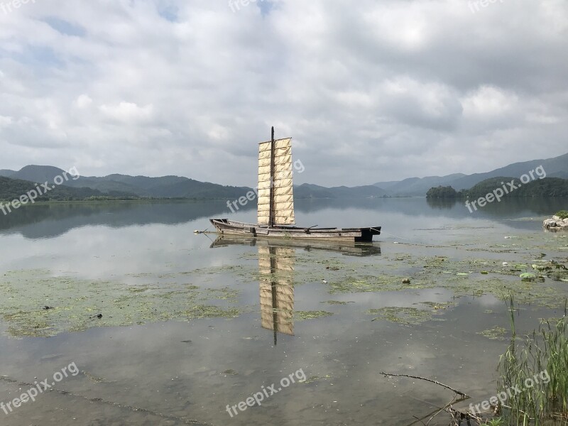 Times Sailing Vessel Ferry Boat River By The River