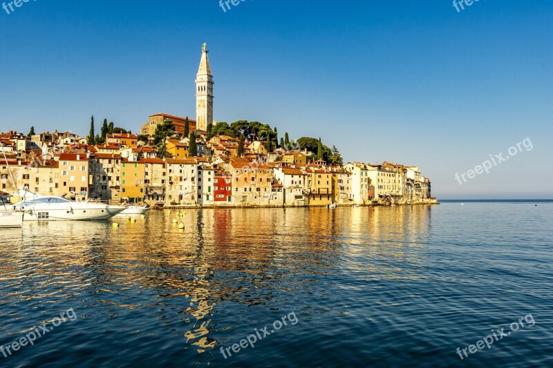 Croatia Rovinj View Sea Port