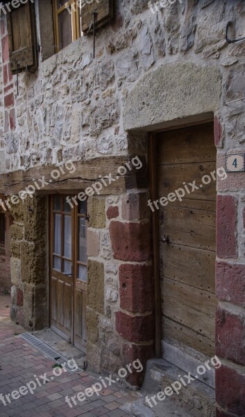 Lozere La Canourgue Lane Village Doors