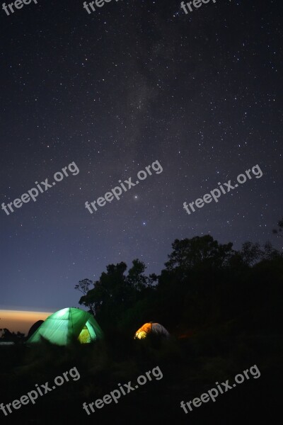 Milky Way Tent Camping Starry Adventure