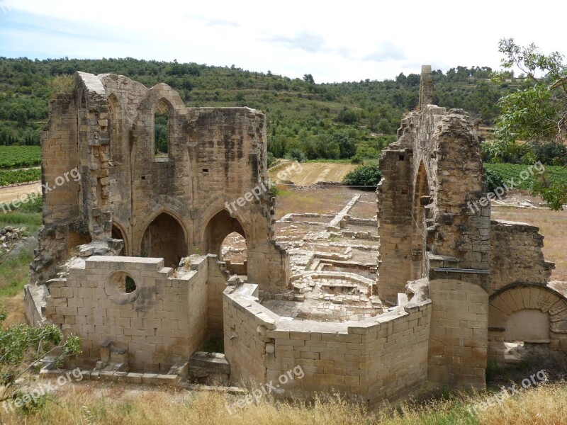 Ruins Monastery Vallsanta Gothic Architecture