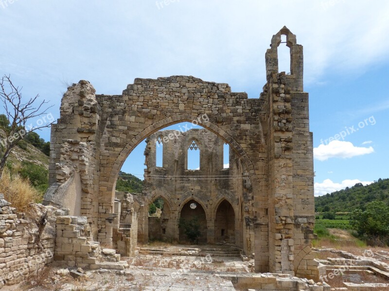 Ruins Monastery Architecture Guimerà Vallsanta