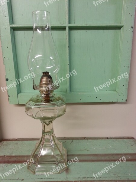 Lantern Green Background Advertisement Antique