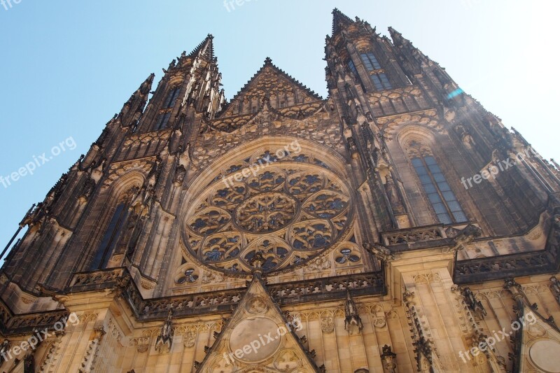 The Cathedral Prague The Czech Republic Church Architecture