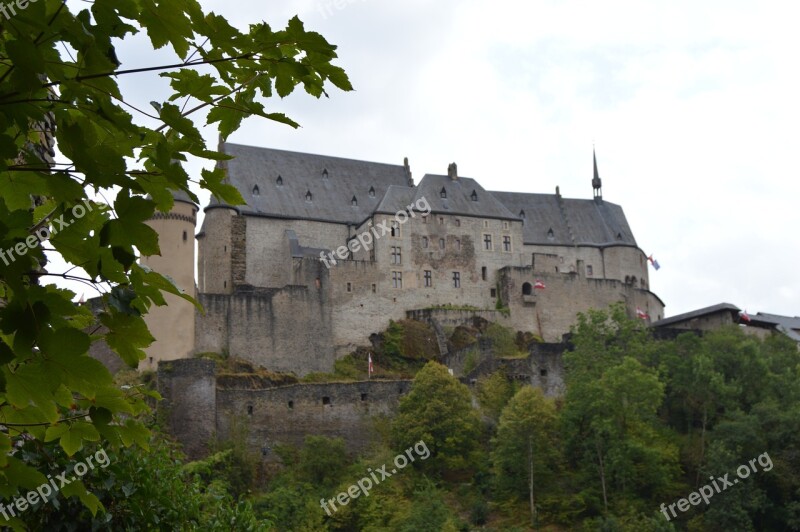 Vianden Castle Luxembourg Historical Old