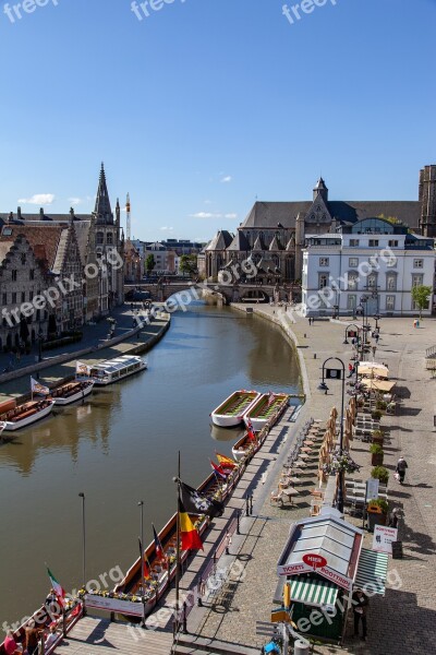 Ghent Belgium City Historical Medieval