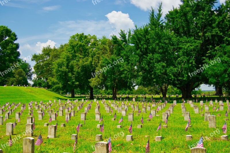 Military Cemetery Vicksburg Mississippi Cemetery Graves