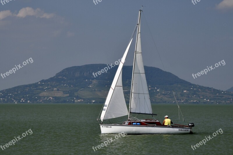 Lake Balaton Lake Pine Badacsony Sailing Port