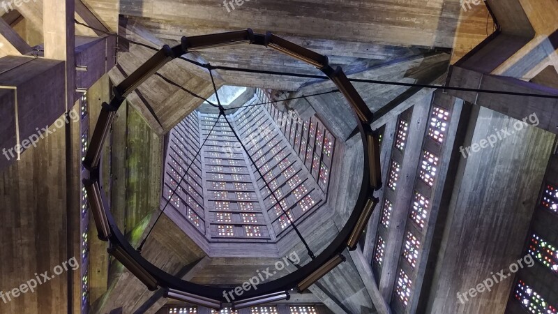 Church Bell Tower Architecture Reinforced Concrete Modern