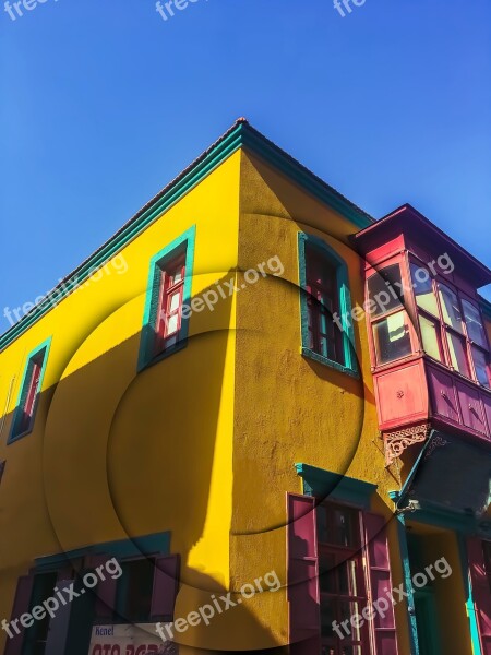 Architecture Yellow Multicolor Building Clear