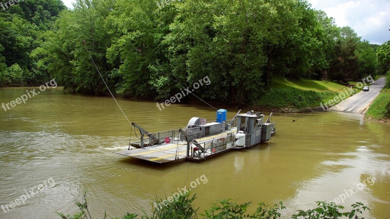 Green River Ferry Green River Water Landscape