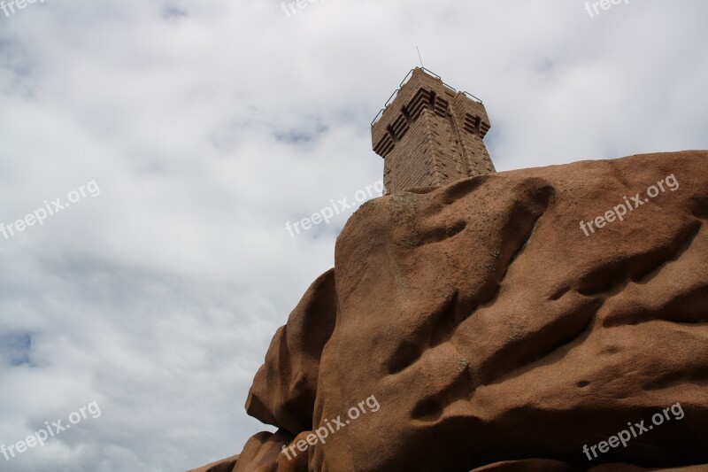 Brittany Pink Granite Coast Side Of Armor Trégastel Perros-guirec