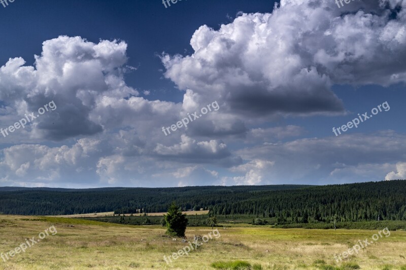 Mountains Isar Jizera Mountains Clouds Holidays