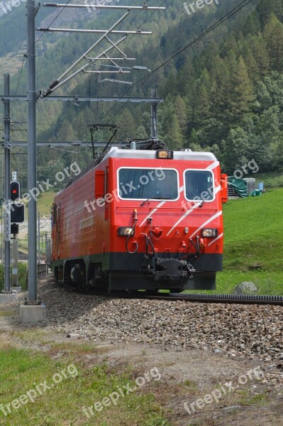 Hge 4 4 Zermatt Matterhorn Gotthard Bahn Täsch Freight