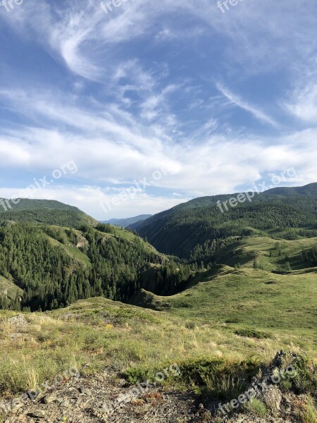 Mountains Almaty Steppe Free Photos