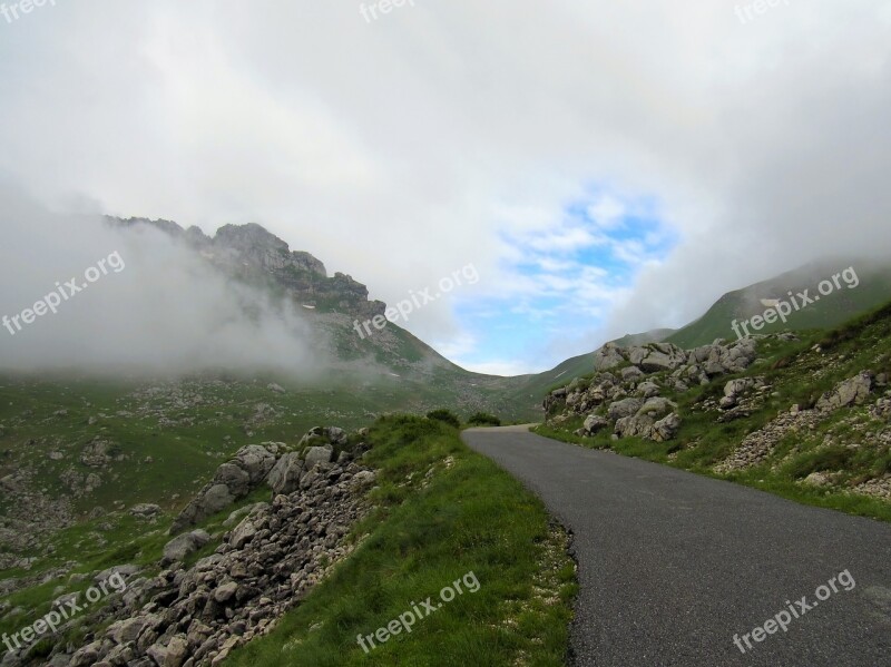 Mountains Sky Clouds Nature Beautiful