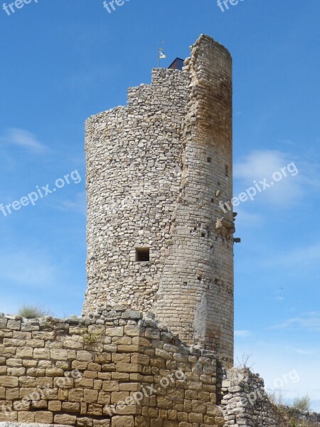 Tower Castle Ruins Guimerà Medieval