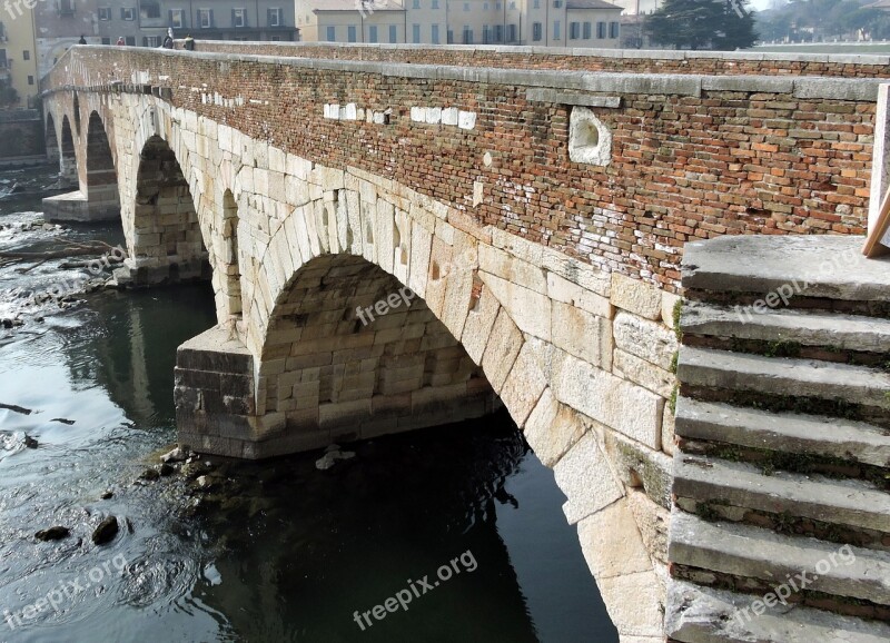 Verona Bridge Stone Ancient Monument